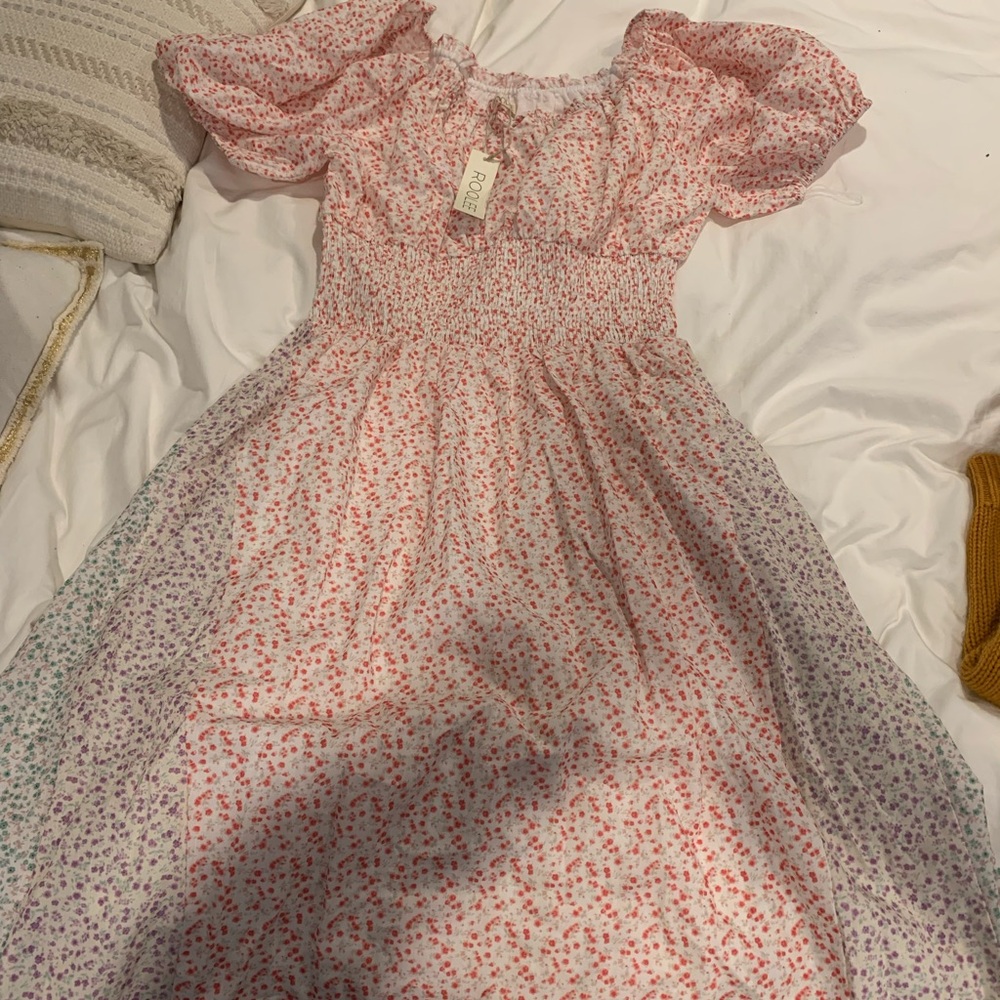 Floral Roolee Dress in Pink and Purple